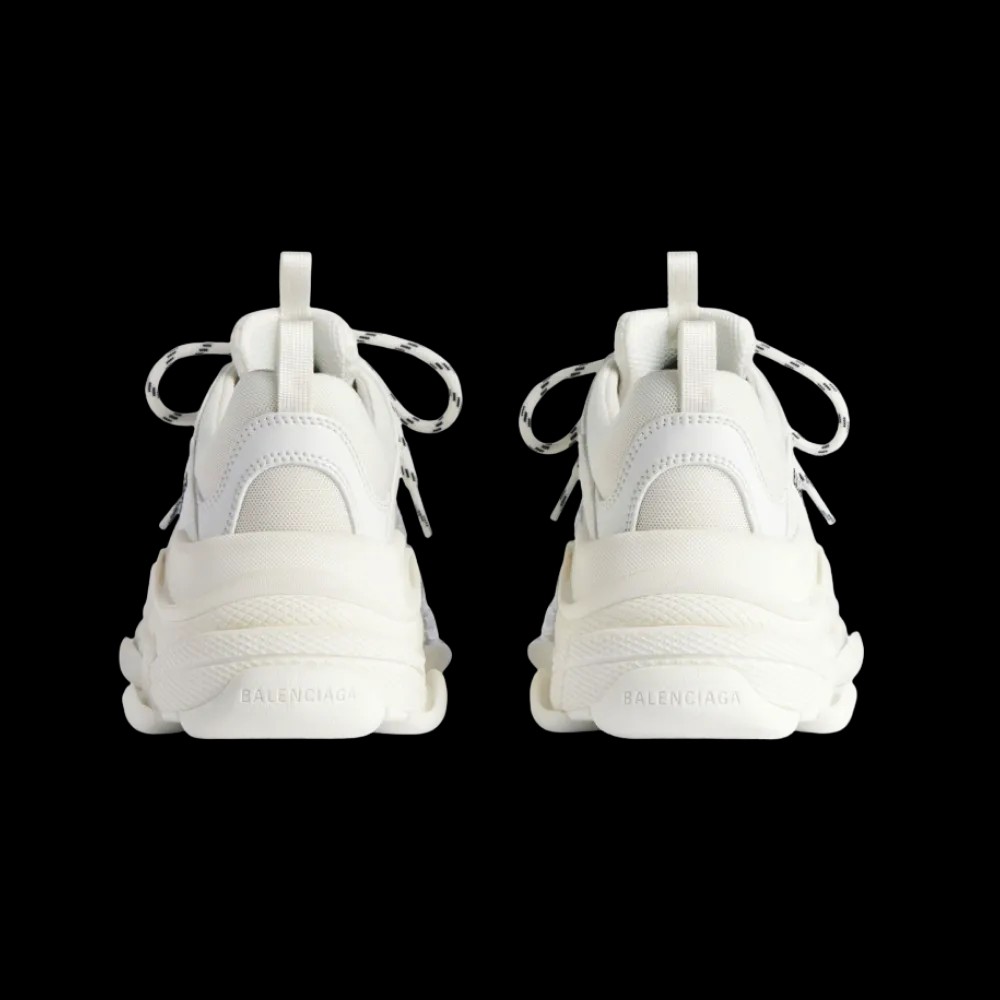 Balenciaga Triple S Glitter Spray Sneaker In Silver - HypeFly India View 2