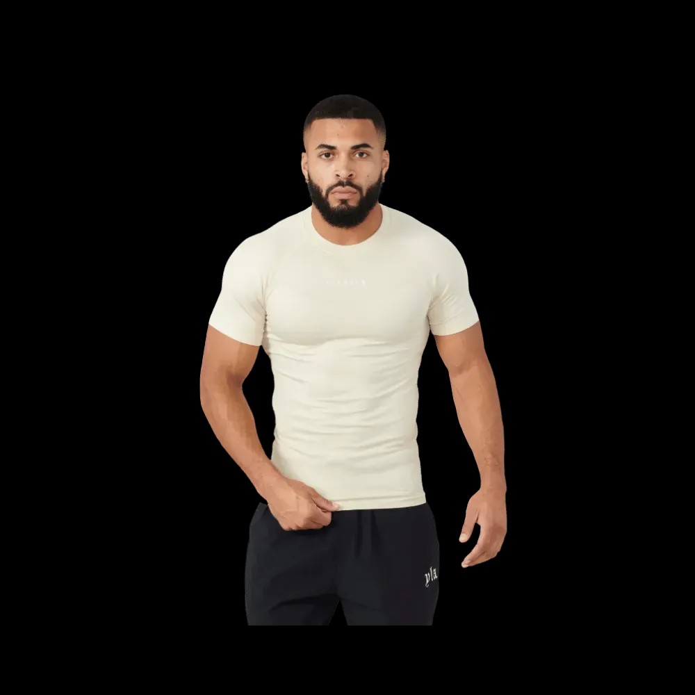Young LA SuperVillain Compression Tees Beige - HypeFly India View 1