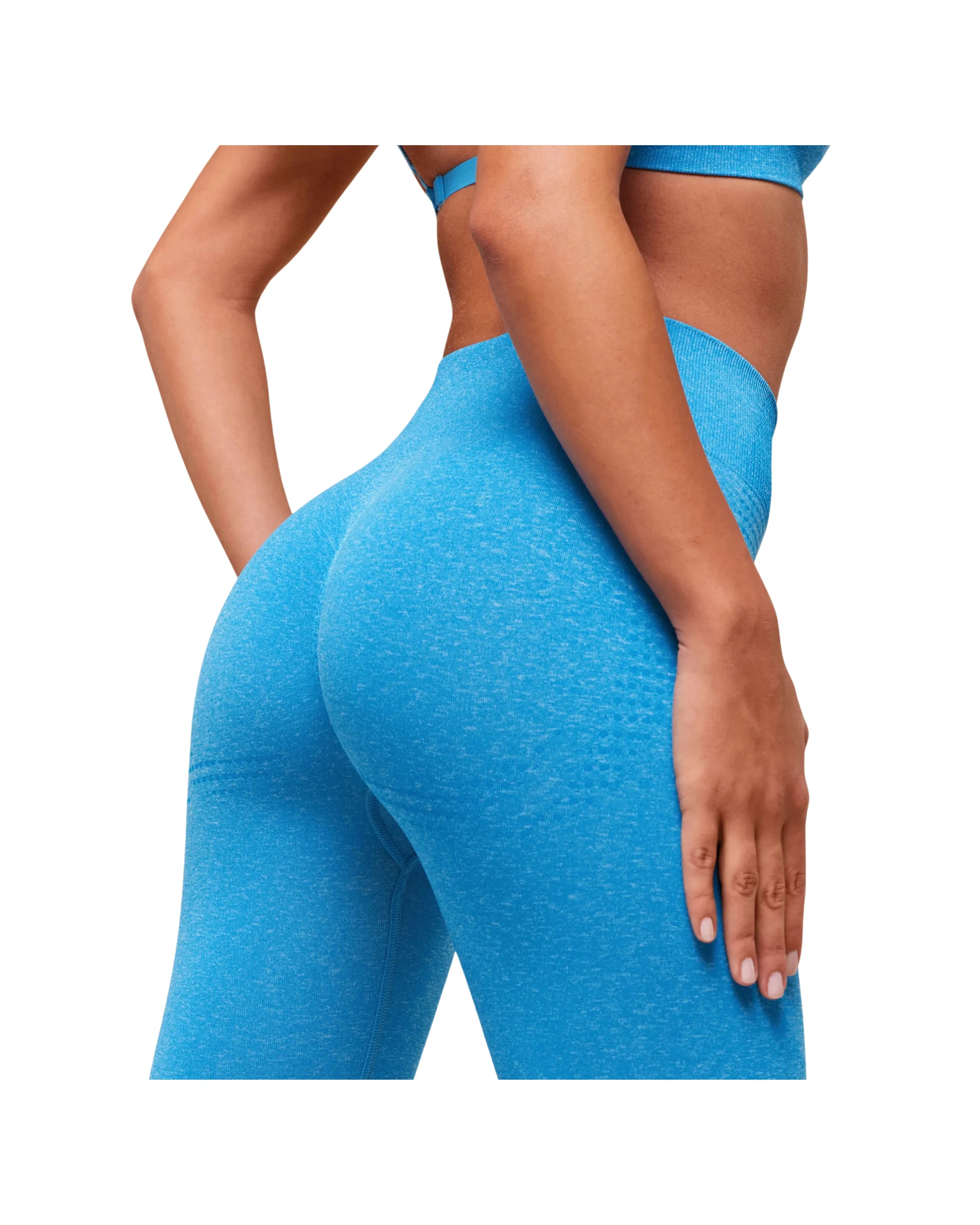 Gymshark Vital Soft Legging Regular Electric Blue/Marl - HypeFly India View 4
