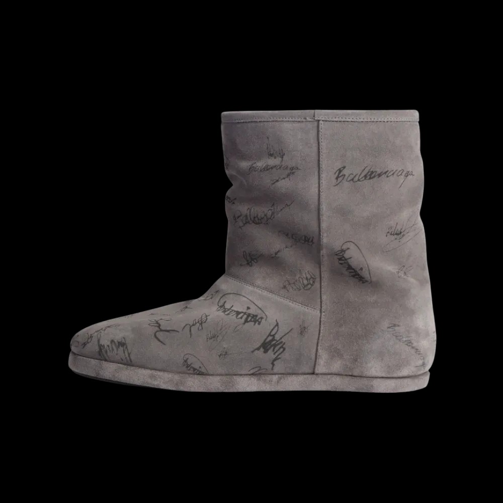 Balenciaga Alaska Soft Bootie In Grey - HypeFly India View 3