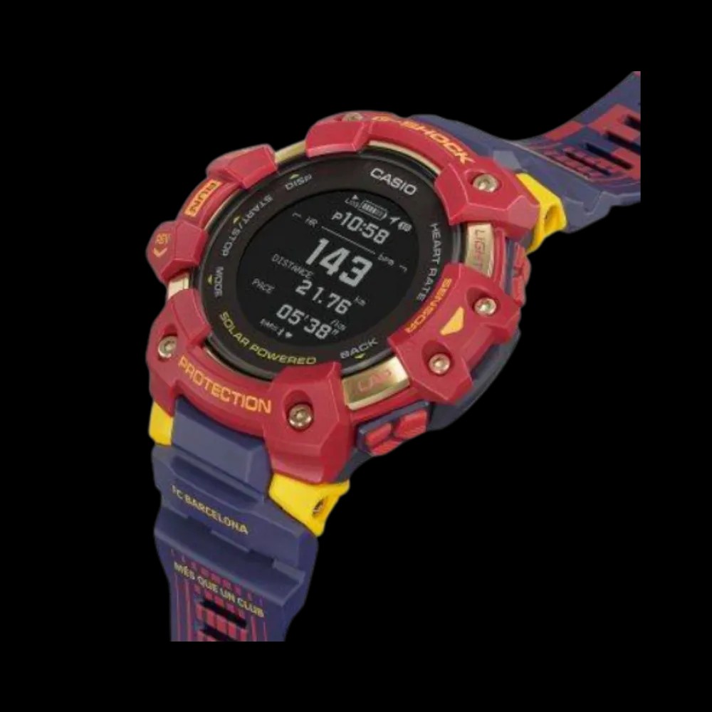 G-Shock Uni GBD100BAR-4 Barcelona Matchday Watch 'Red' - HypeFly India View 5