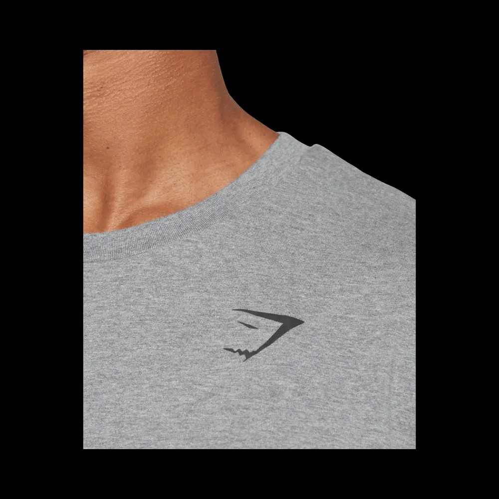 Gymshark Essential Oversized T-Shirt Charcoal Grey Marl - HypeFly India View 5