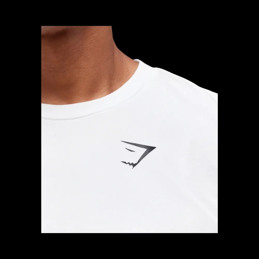 Gymshark Essential Oversized T-Shirt White - HypeFly India View 5