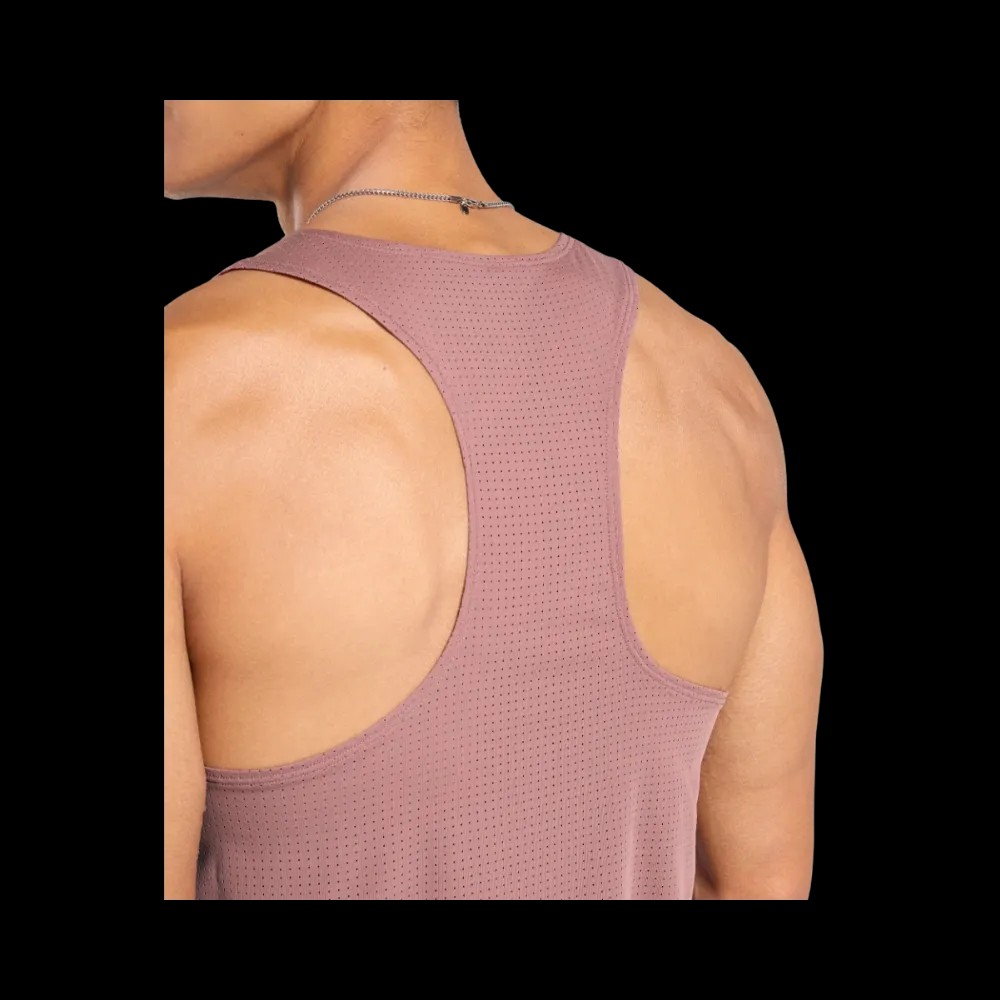 Gymshark Running Tank Slim Fit Brick Brown - HypeFly India View 4