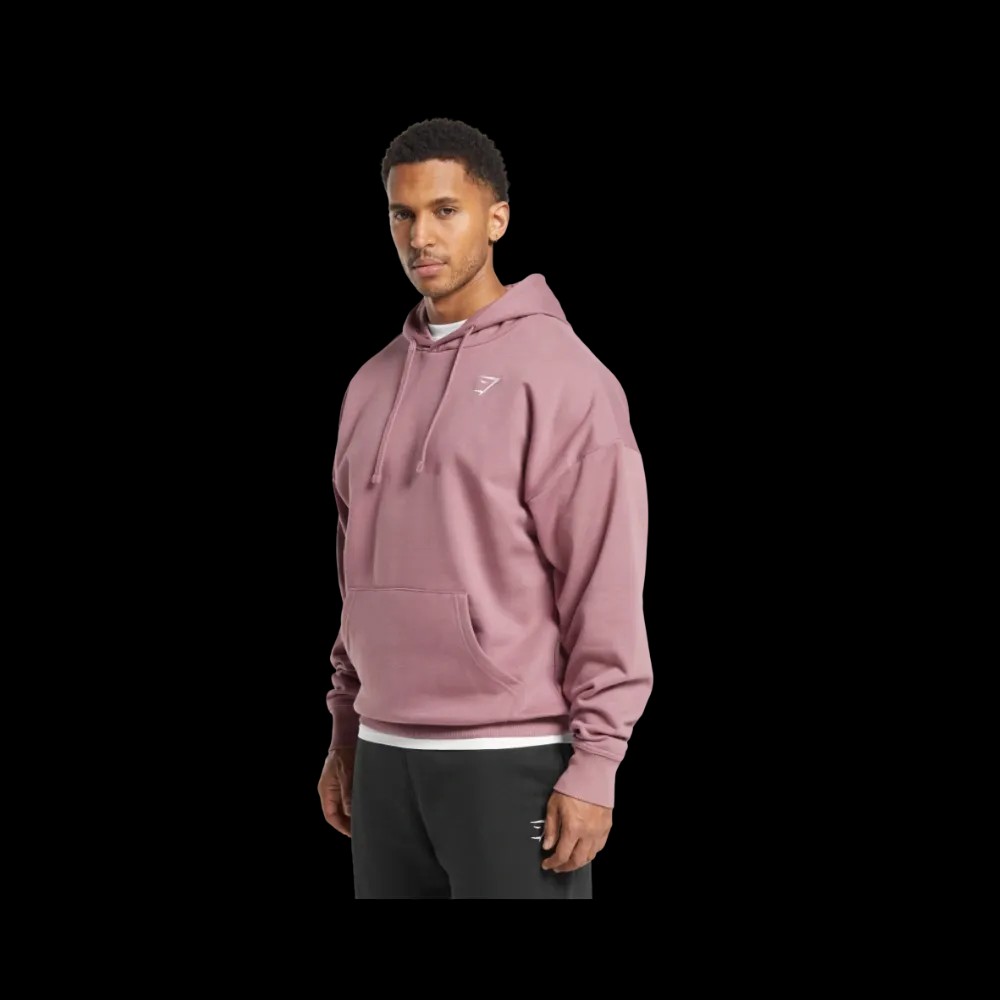 Gymshark Crest Oversized Hoodie Calm Pink - HypeFly India View 4