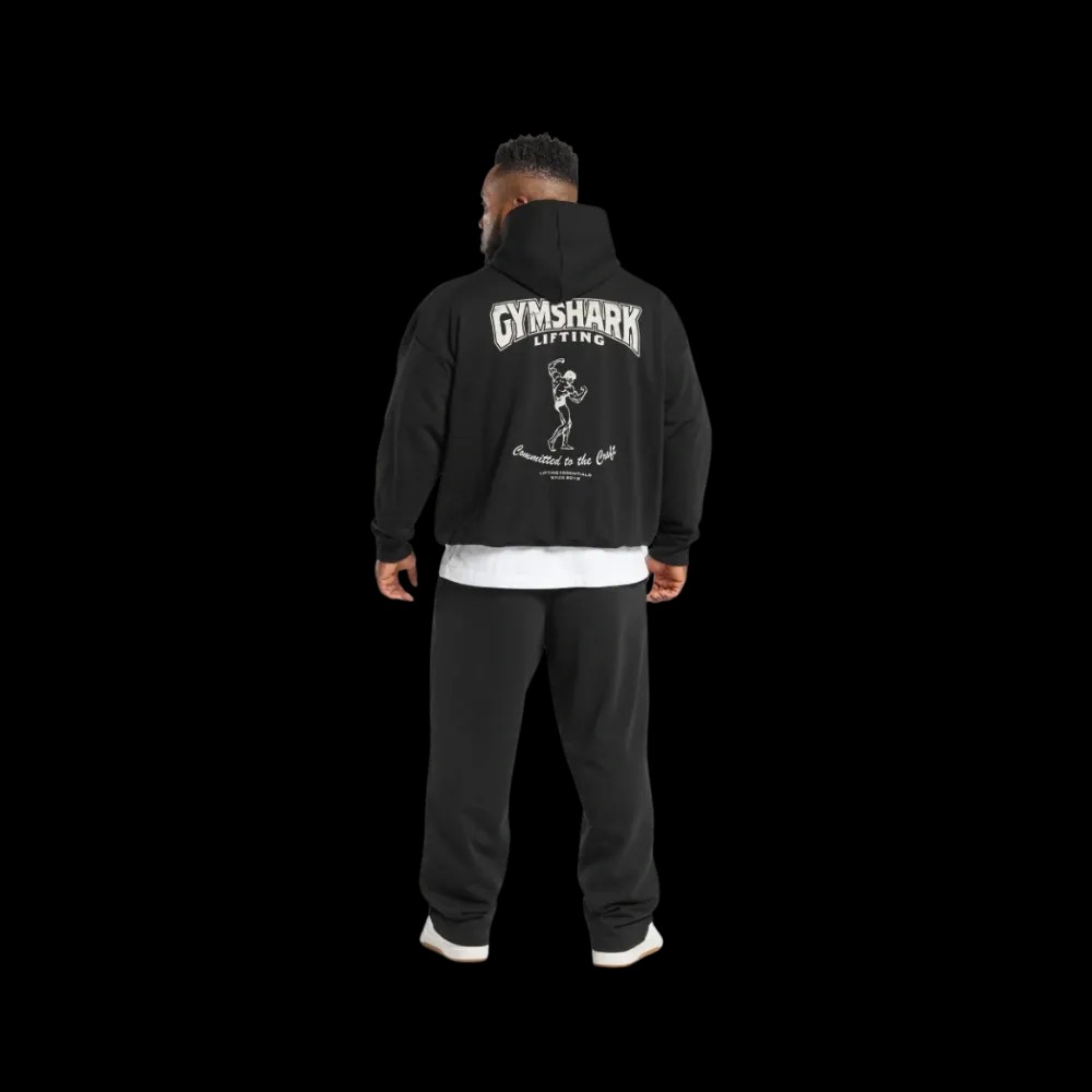 Gymshark Committed to the Craft Hoodie Oversized Fit Black - HypeFly India View 4