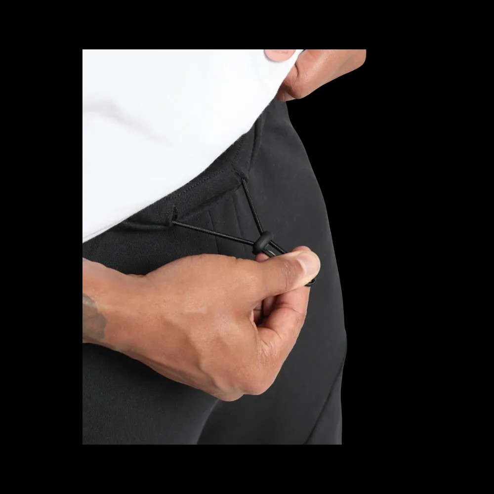 Gymshark Interlock Tech 6" Shorts Slim Fit Black - HypeFly India View 5