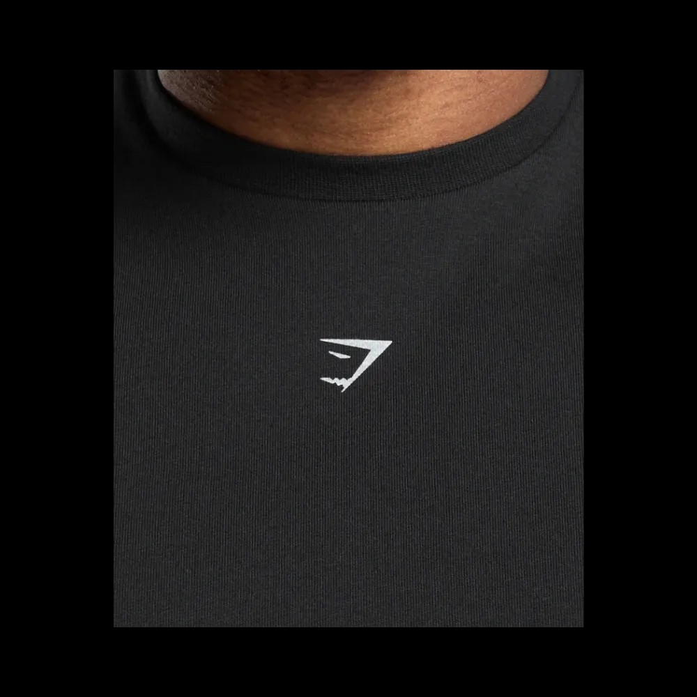 Gymshark Heavy Duty Tank Oversized Fit Black - HypeFly India View 5