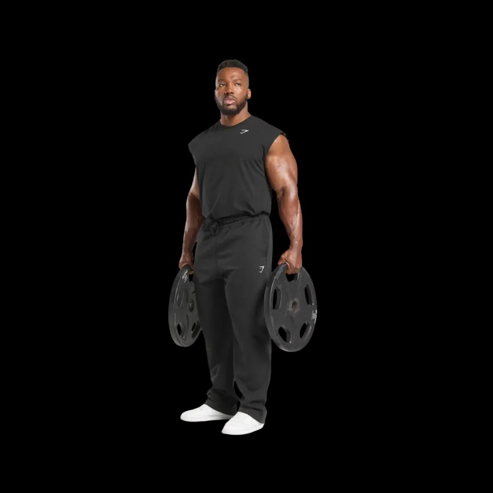 Gymshark Critical Cut Off Tank Slim Fit Black - HypeFly India View 4