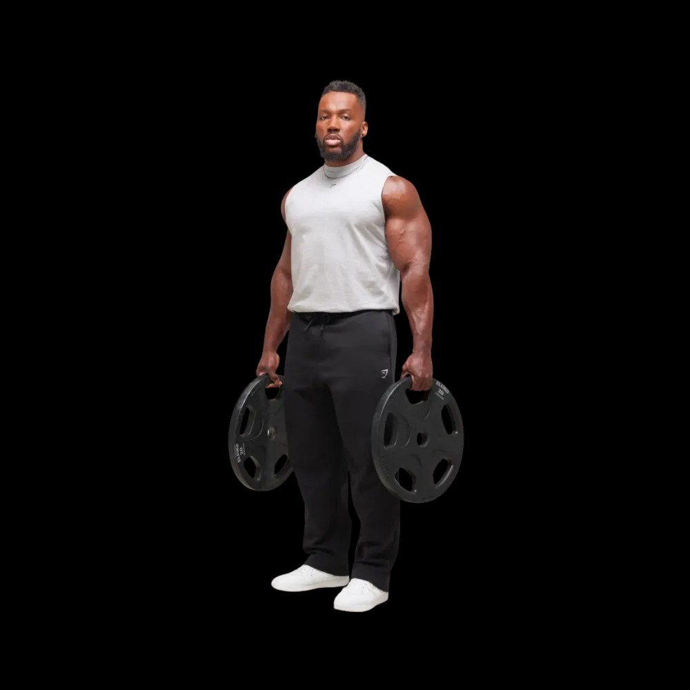 Gymshark Heavy Duty Tank Oversized Fit Light Grey Core Marl - HypeFly India View 2