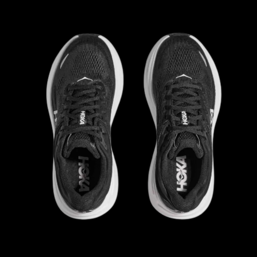Hoka Bondi 9 Black And White - HypeFly India View 5