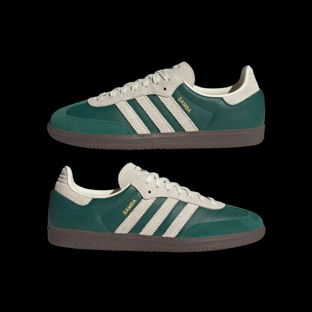 Adidas Samba OG Collegiate Green Cream White - HypeFly India View 5