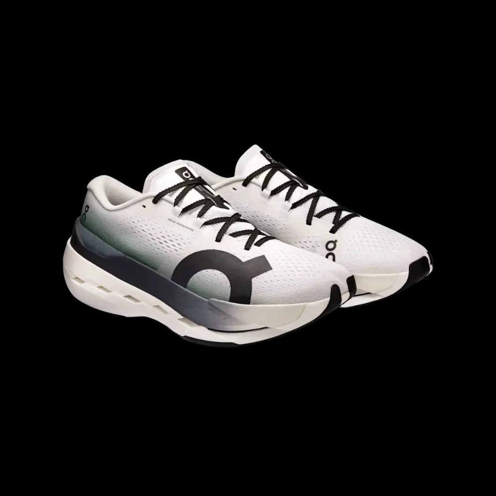On Running Cloudboom Max White | Black - HypeFly India View 2