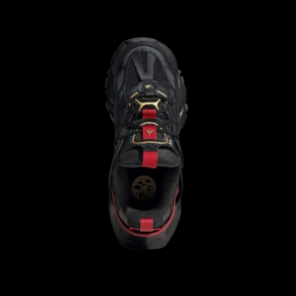 Adidas XLG Runner Deluxe Black Gold Metallic Red - HypeFly India View 5