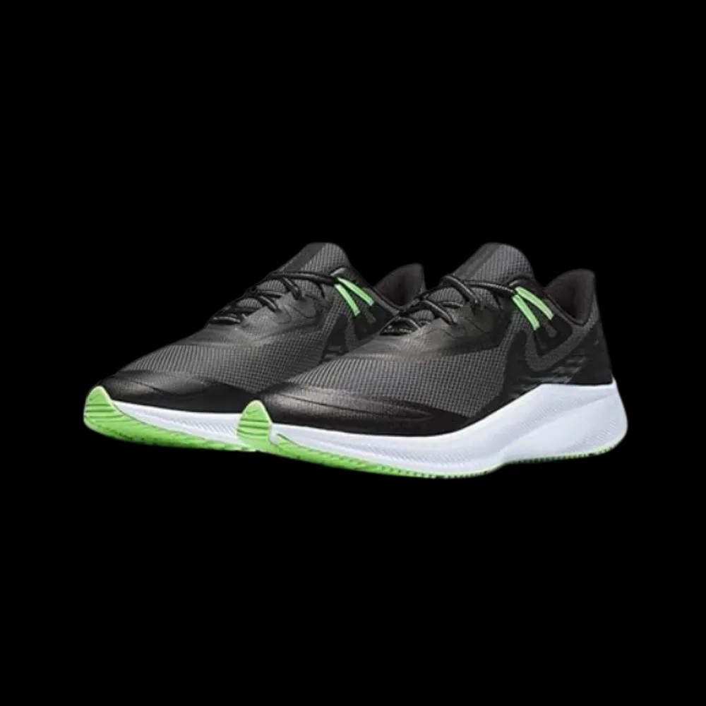 Nike Quest 3 Shield 'Black Poison Green' - HypeFly India View 5