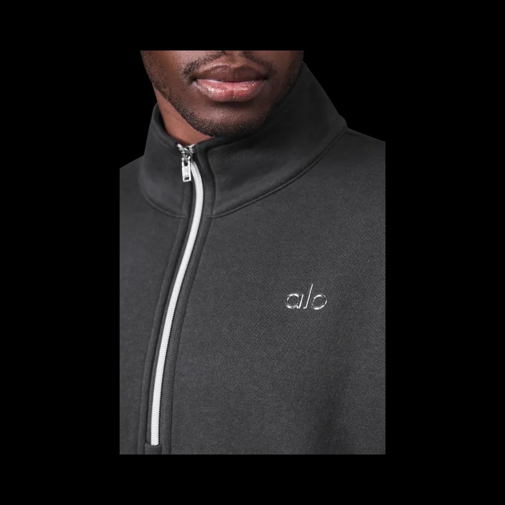 Alo Men's Accolade 1/4 Zip Pullover Anthracite - HypeFly India View 3