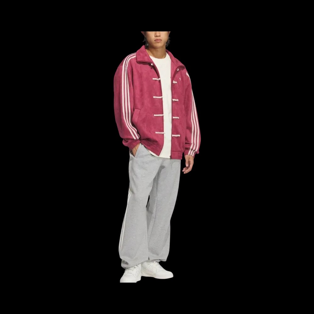 Adidas Originals CTT Chinese Track Top Casual Jacket Red - HypeFly India View 4