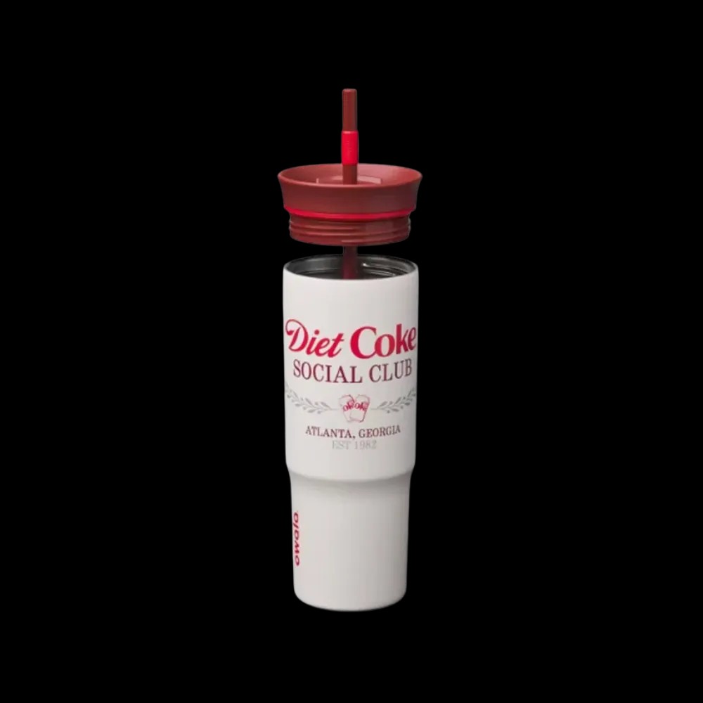 Owala x Diet Coke 24oz Special Edition Stainless Steel Straw Tumbler Diet Coke Social Club - HypeFly India View 4