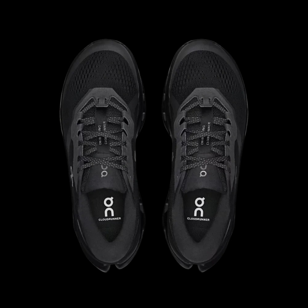 On Running Cloudrunner 3 Black Black - HypeFly India View 3