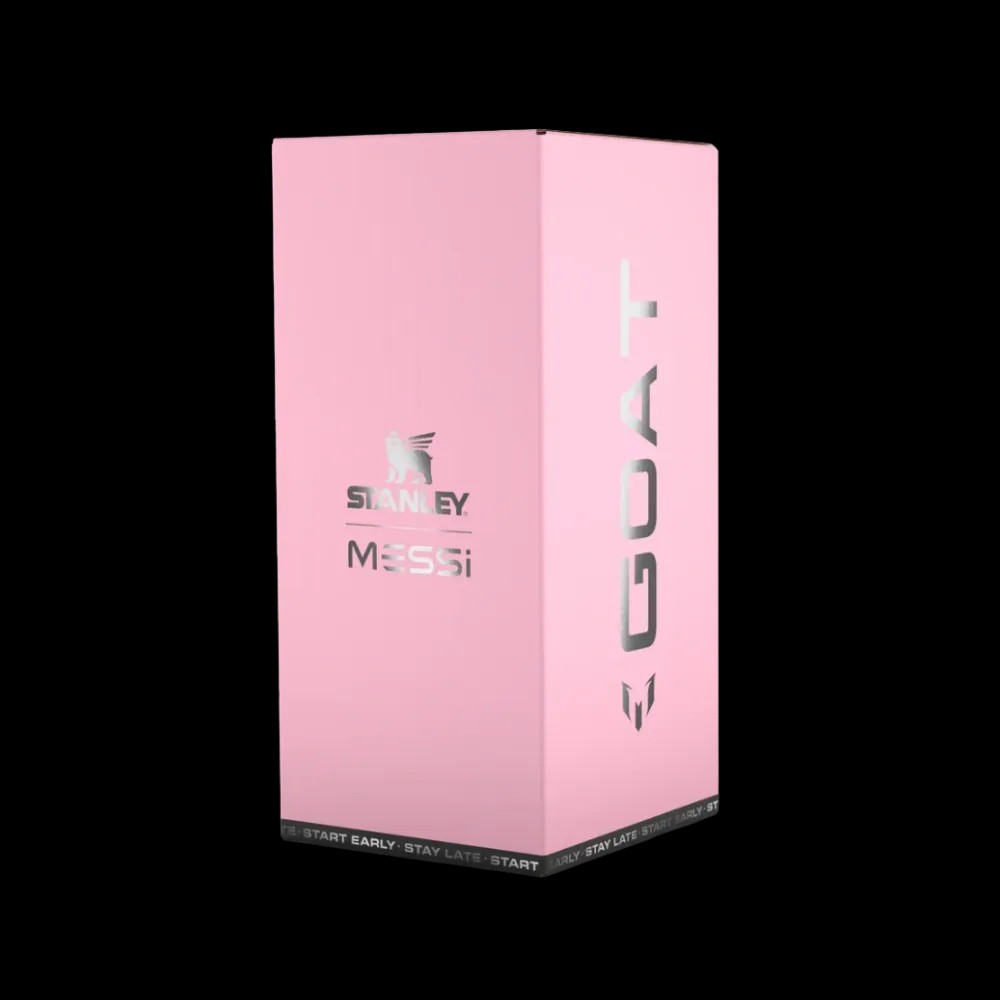 The Messi x Stanley Quencher ProTour Flip Straw Tumbler | 40 OZ 'Messi GOAT Pink' - HypeFly India View 2