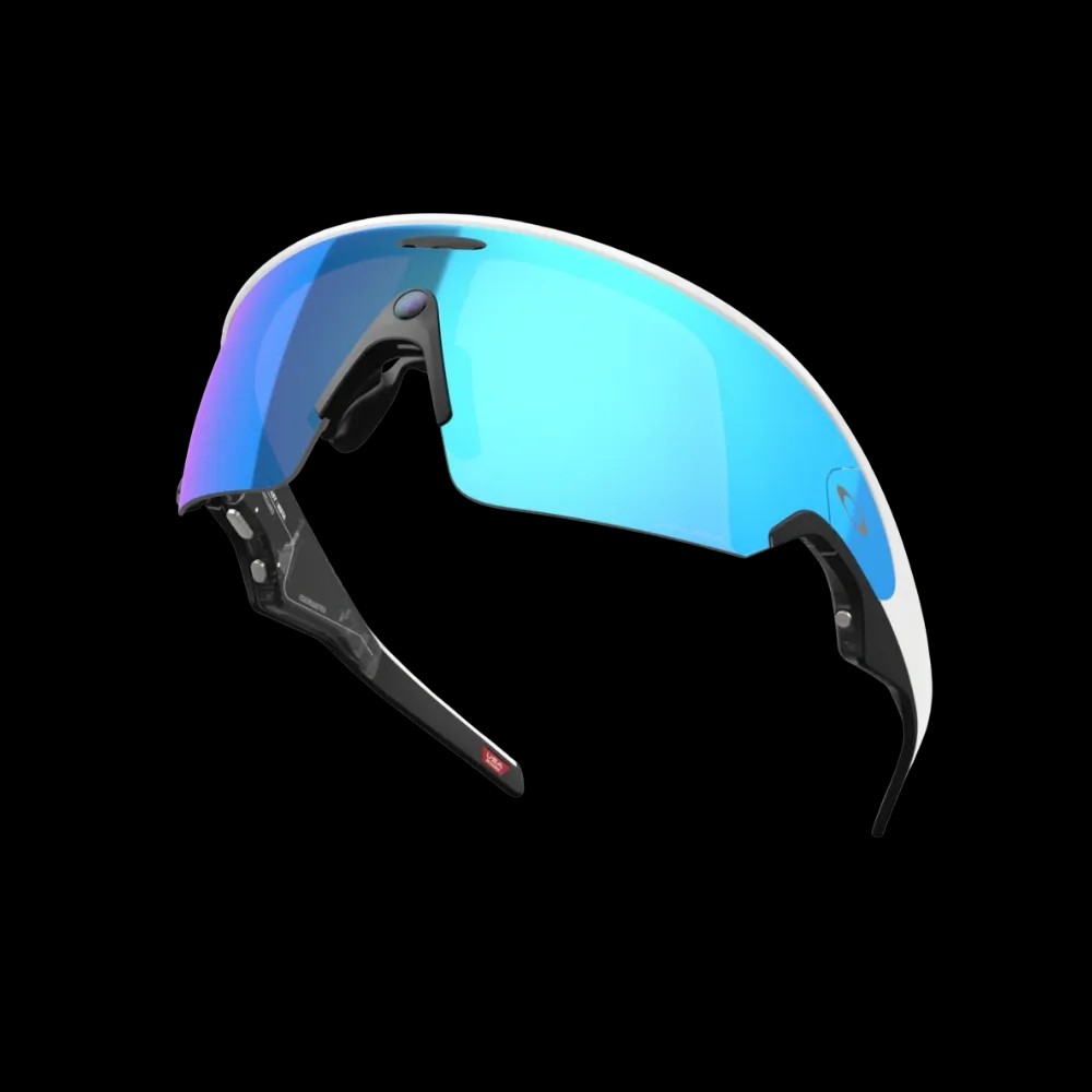 Meta x Oakley Sunglass Vanguard Prizm Sapphire Lenses with White Frame - HypeFly India View 3