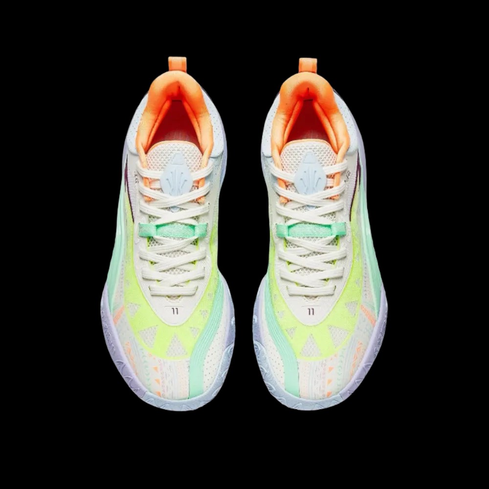 Anta KAI 1 Team “Ribbon” White/Yellow/Green - HypeFly India View 3