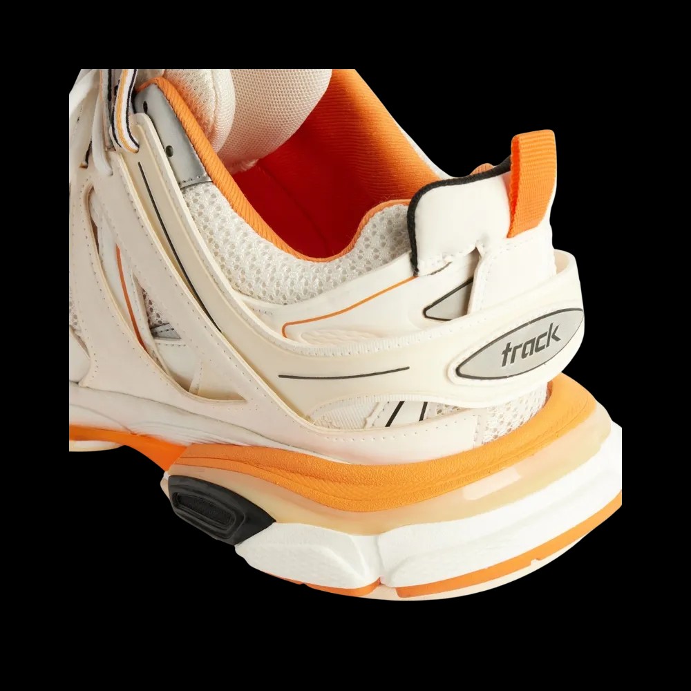 Balenciaga Track Sneaker In 'White Orange' - HypeFly India View 5