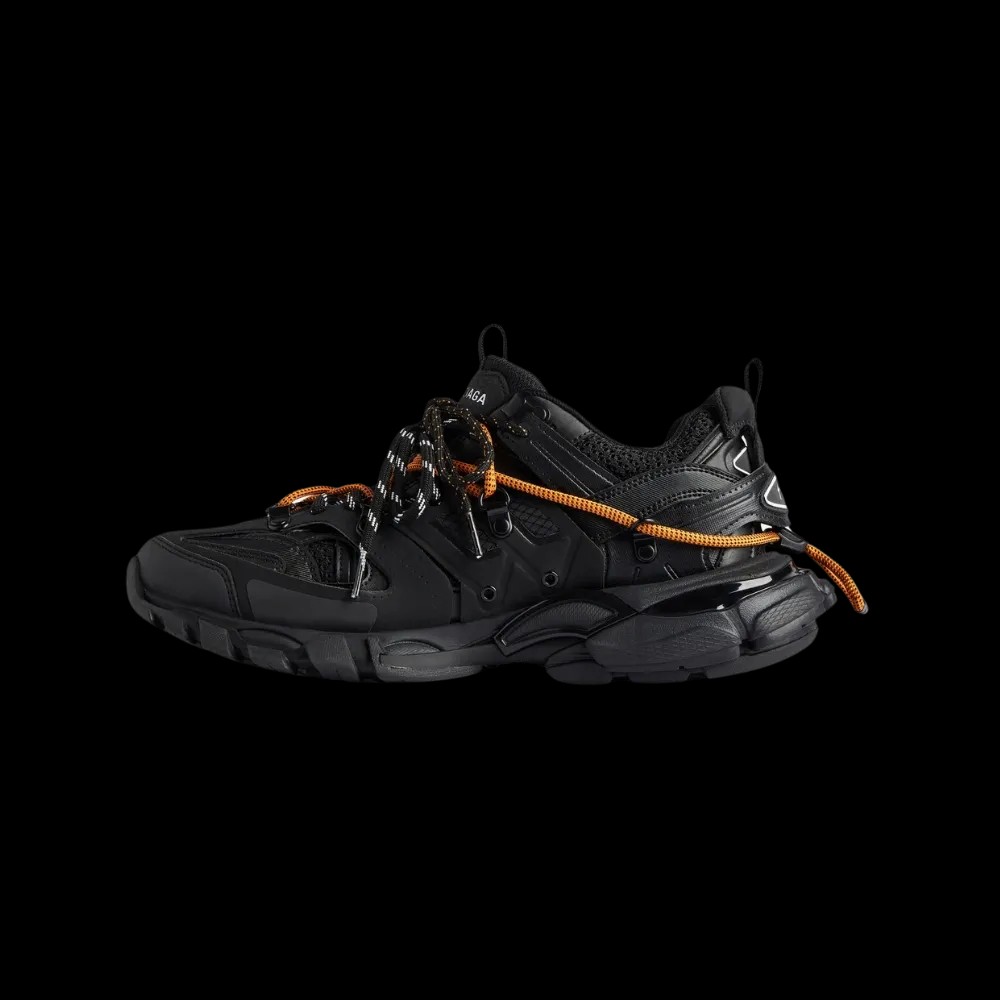 Balenciaga Track Trail Laces Sneaker In Black - HypeFly India View 3