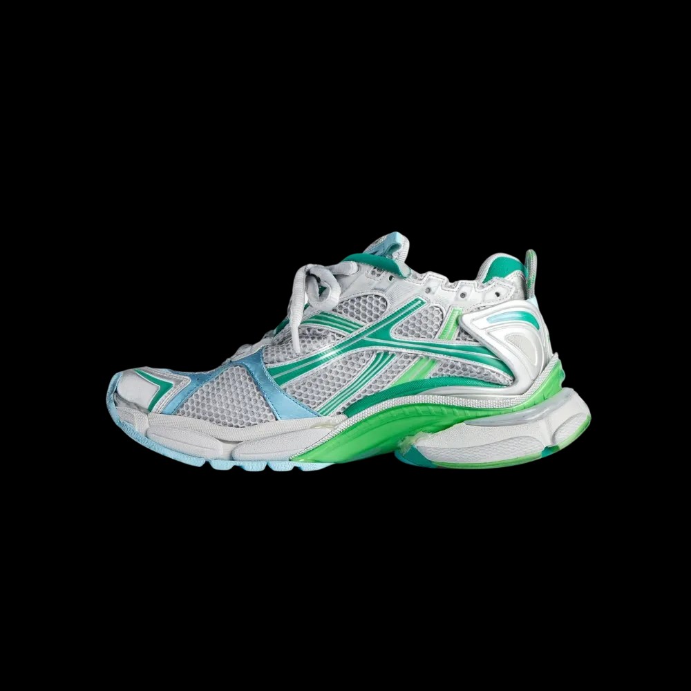 Balenciaga Runner Sneaker In Green - HypeFly India View 3