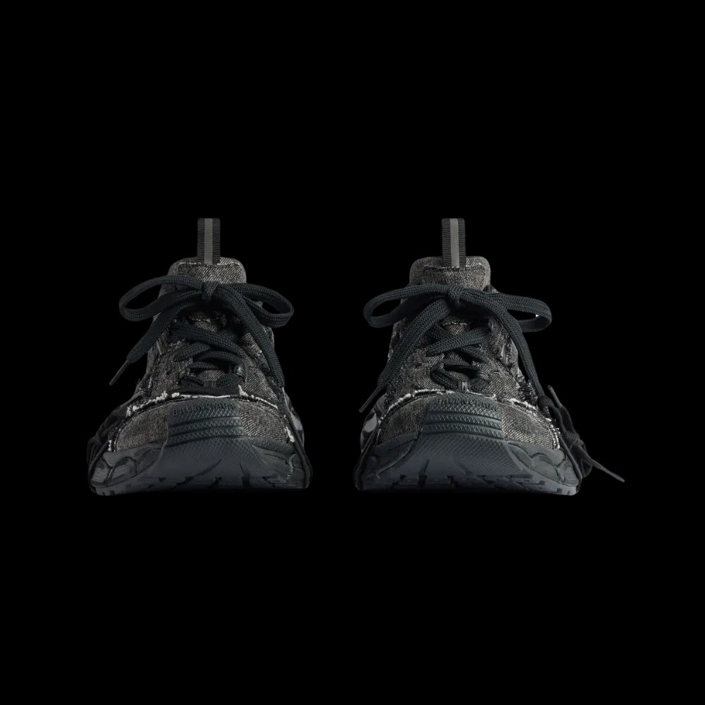 Balenciaga 3XL Sneaker In Black Denim - HypeFly India View 2