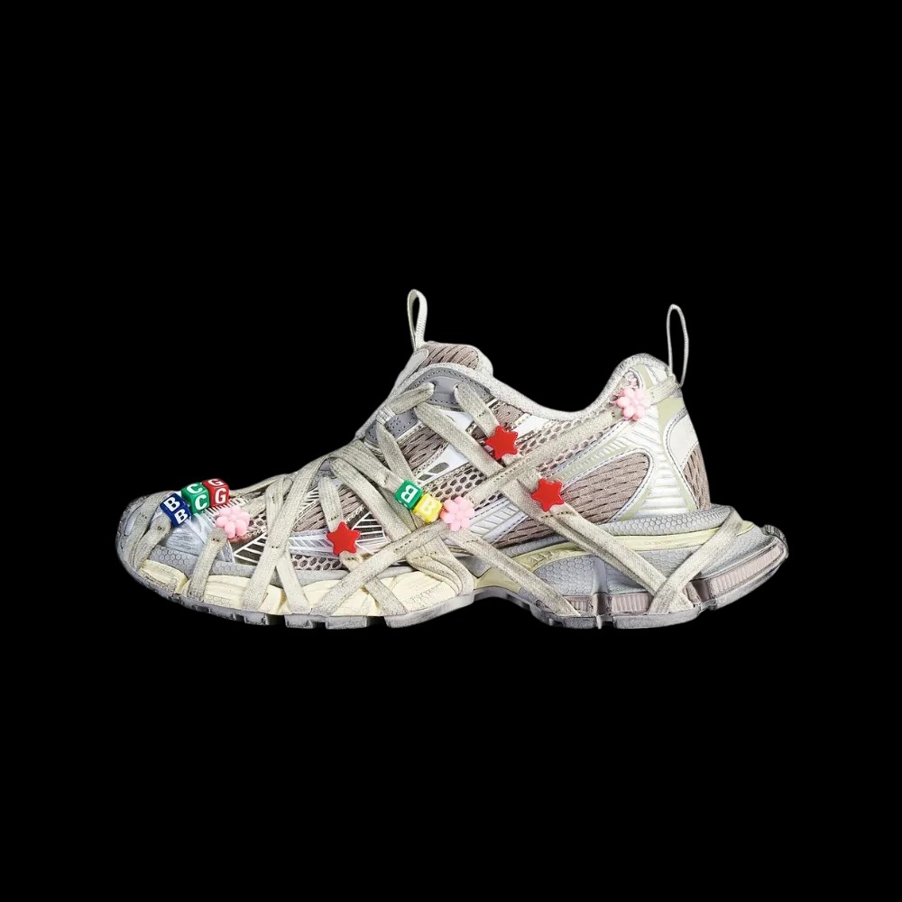 Balenciaga 3XL Extreme Lace Sneaker In Multicolor - HypeFly India View 3