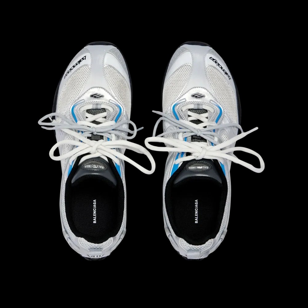Balenciaga Radar Gradient Lines Sneaker In White - HypeFly India View 5