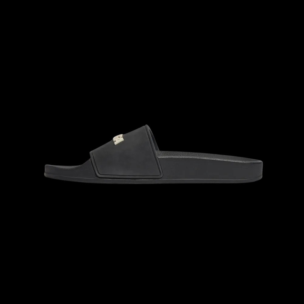 Balenciaga Pool Slide Sandal In Black - HypeFly India View 3