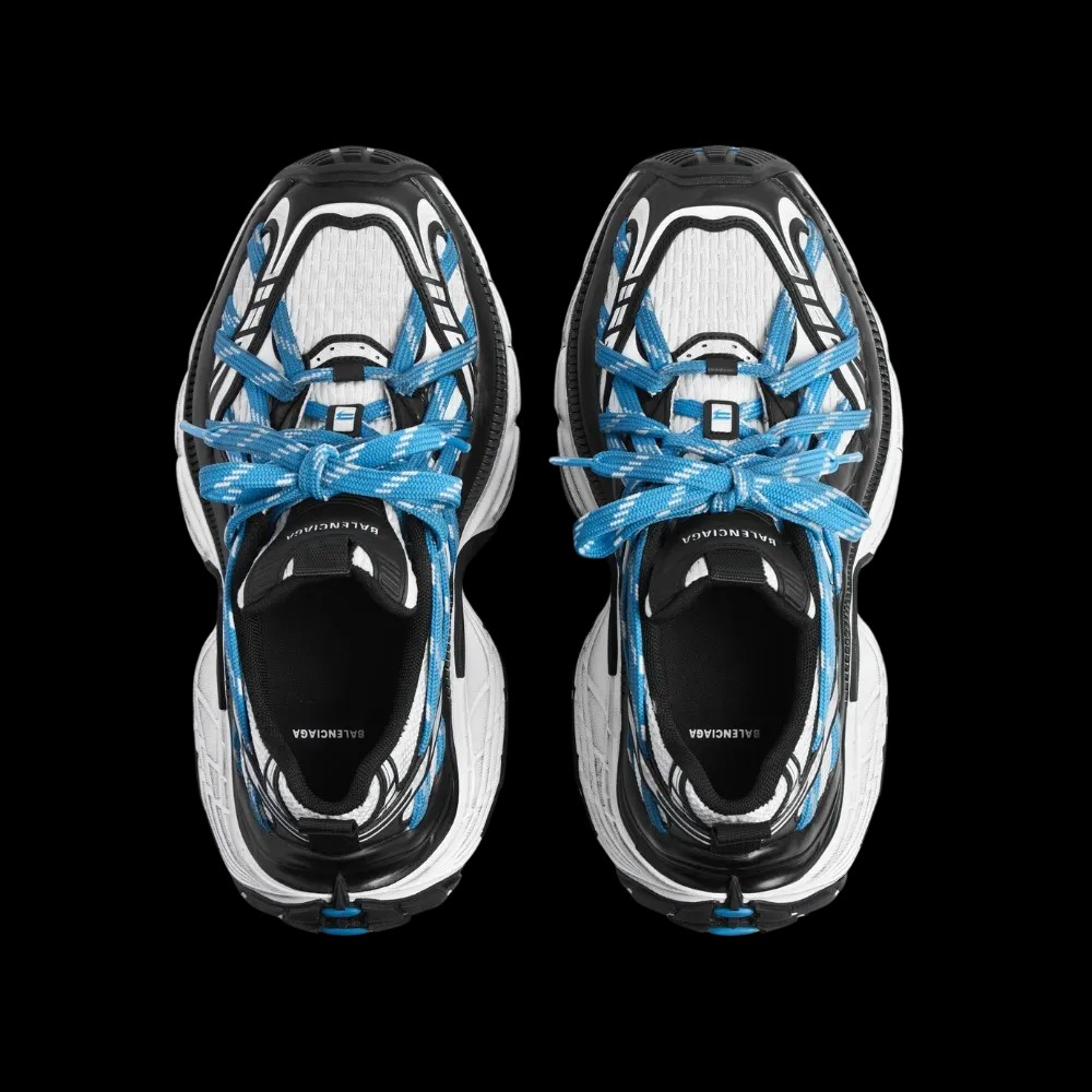 Balenciaga 6XL Extreme Laces Sneaker In Blue - HypeFly India View 4