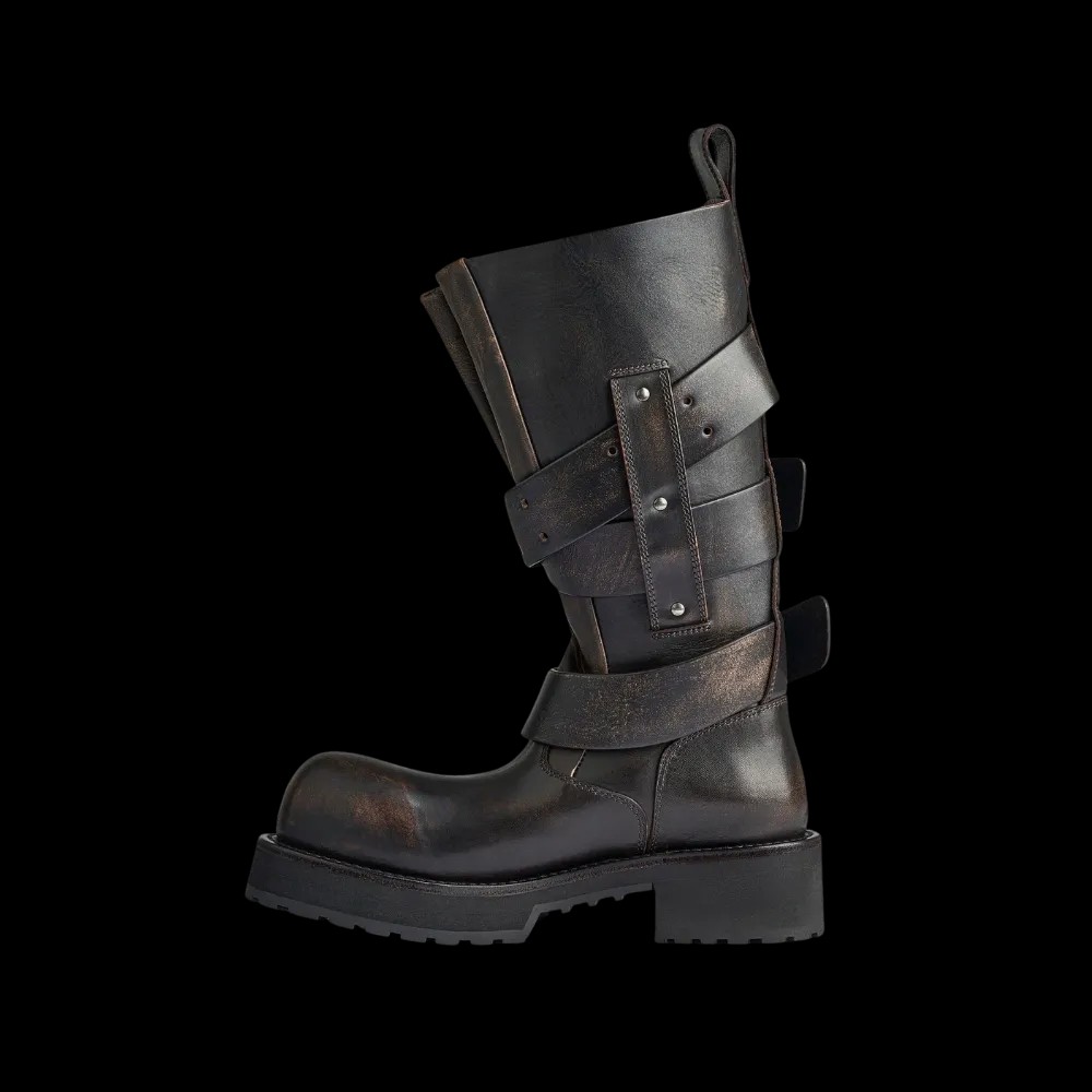 Balenciaga Venom High Boot In Brown - HypeFly India View 3