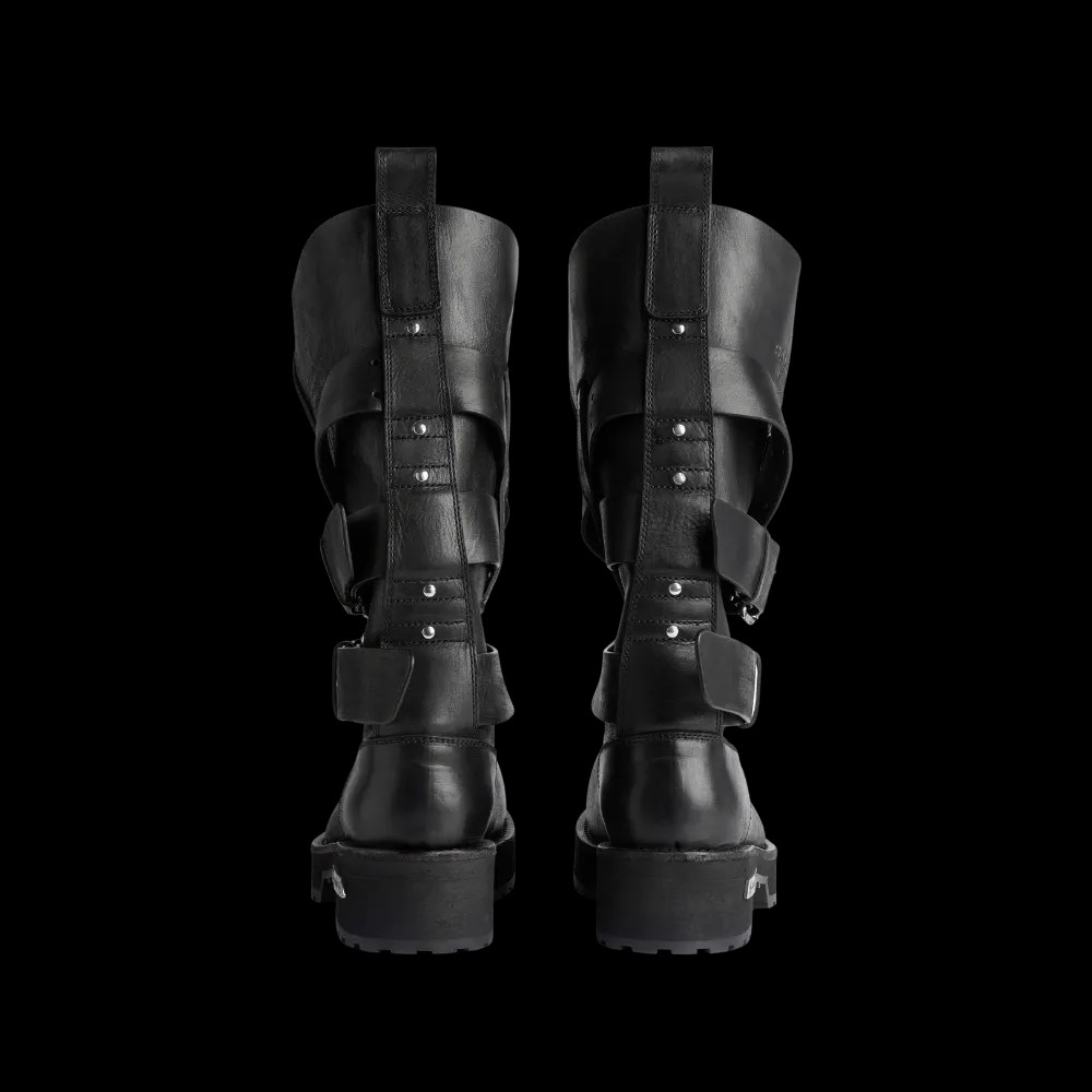 Balenciaga Venom High Boot In Black - HypeFly India View 2