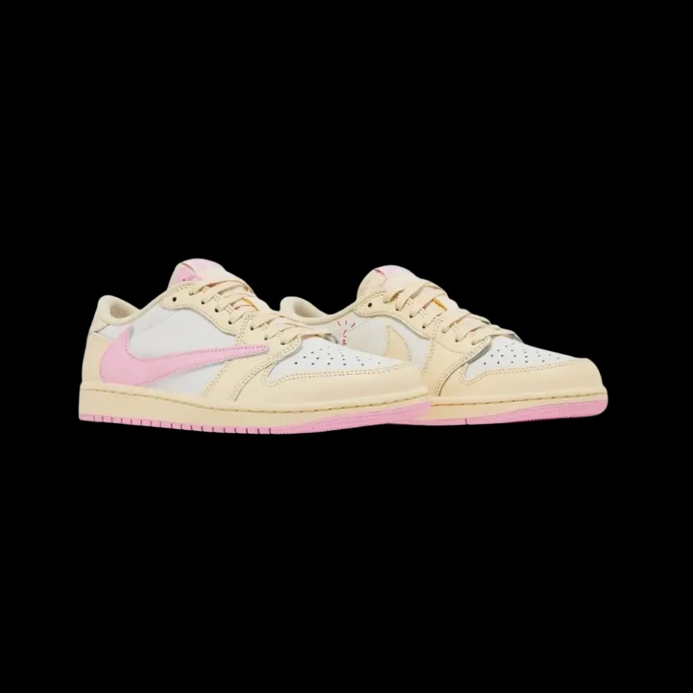 Travis Scott x Air Jordan 1 Retro Low OG 'Shy Pink' - HypeFly India View 4