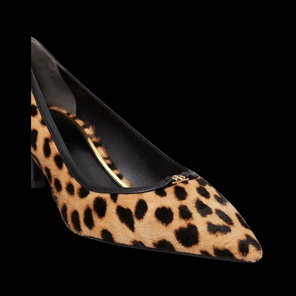 Tory Burch Double T Buckle Low-Heeled Pump Classic Leopard - HypeFly India View 4