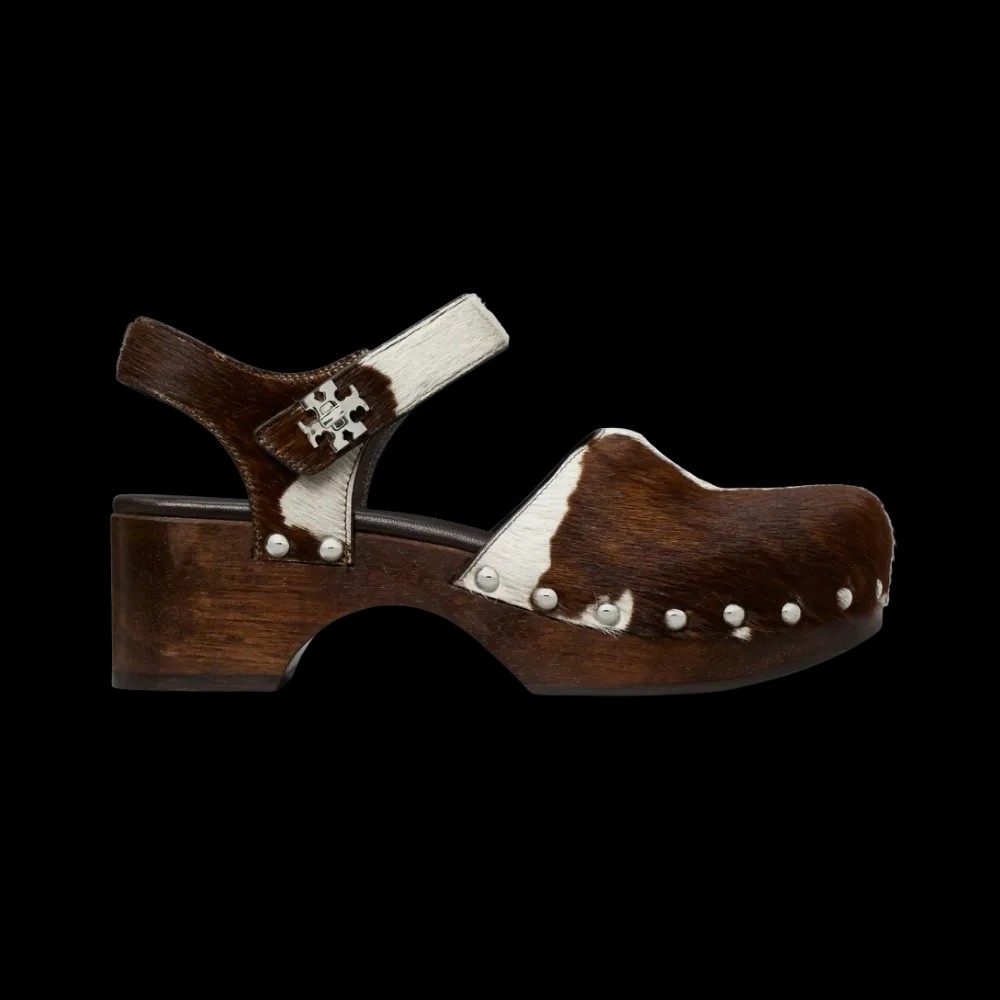 Tory Burch Turnlock Clog Mocha Brown - HypeFly India View 1