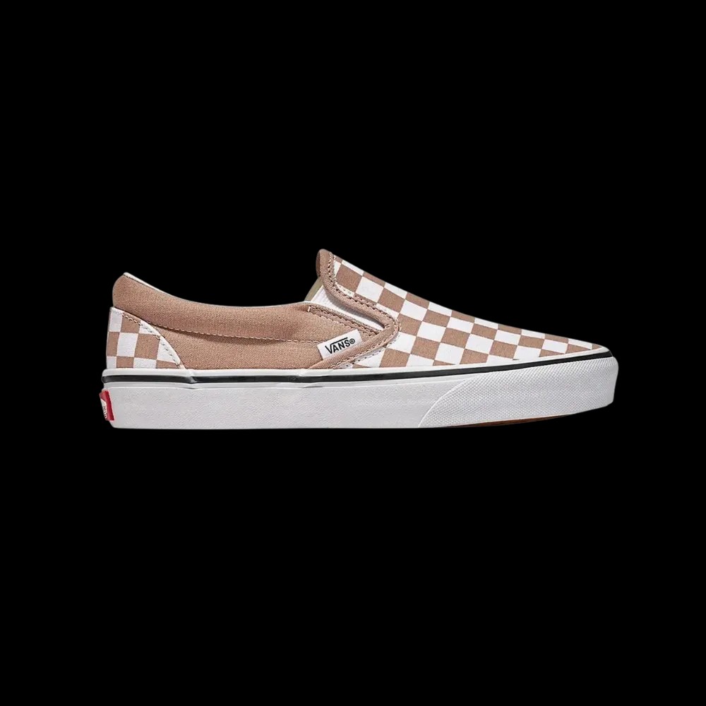 Vans Classic Slip-On Checkerboard Shoe Warm Taupe Brown - HypeFly India View 1