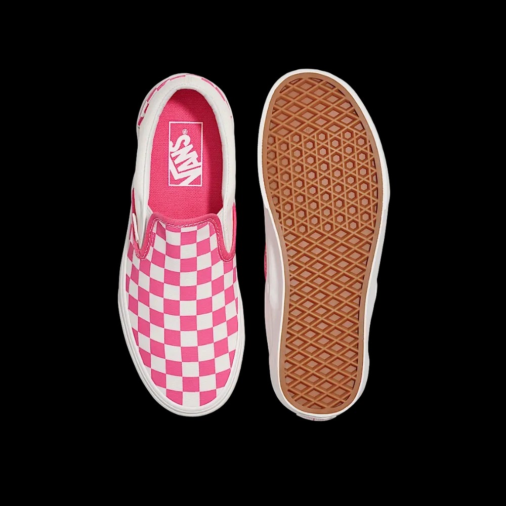 Vans Classic Slip-On Checkerboard Shoe Honeysuckle Pink - HypeFly India View 4