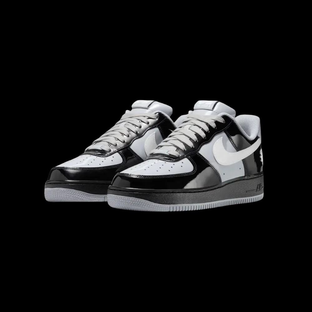 Central Cee x Nike Air Force 1 Low 'Black White Smoke Grey' - HypeFly India View 5