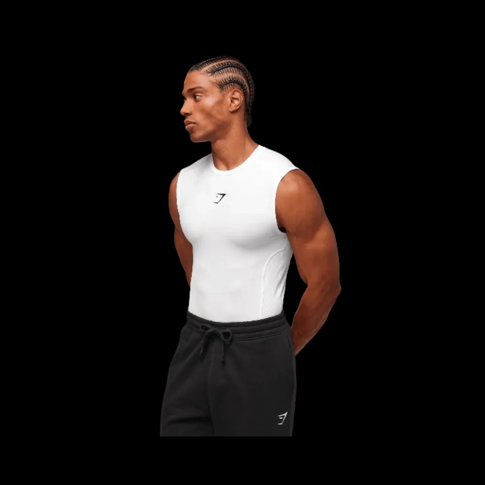 Gymshark Element Tank White - HypeFly India View 4