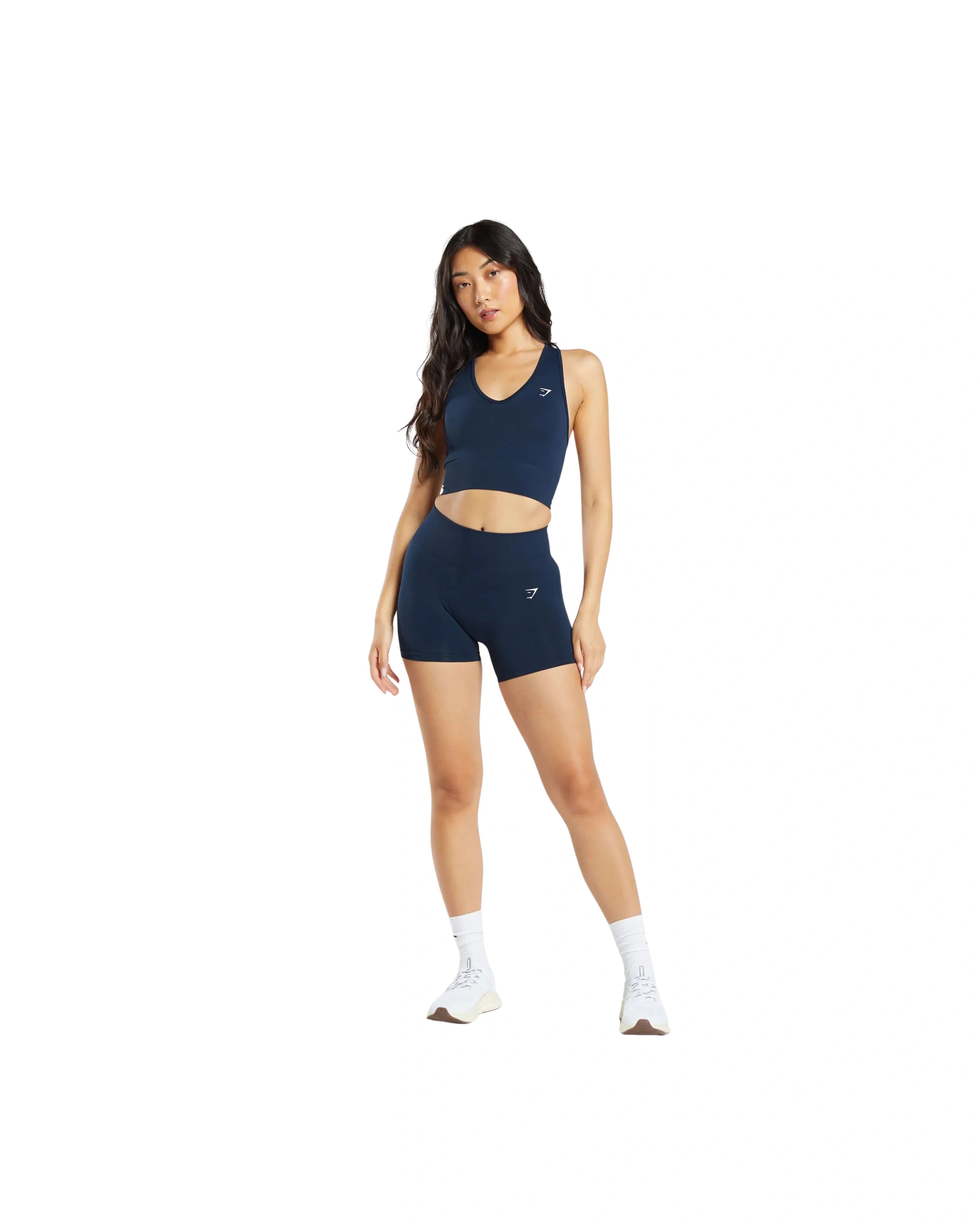 Gymshark Everyday Seamless Shorts Strength Navy - HypeFly India View 4