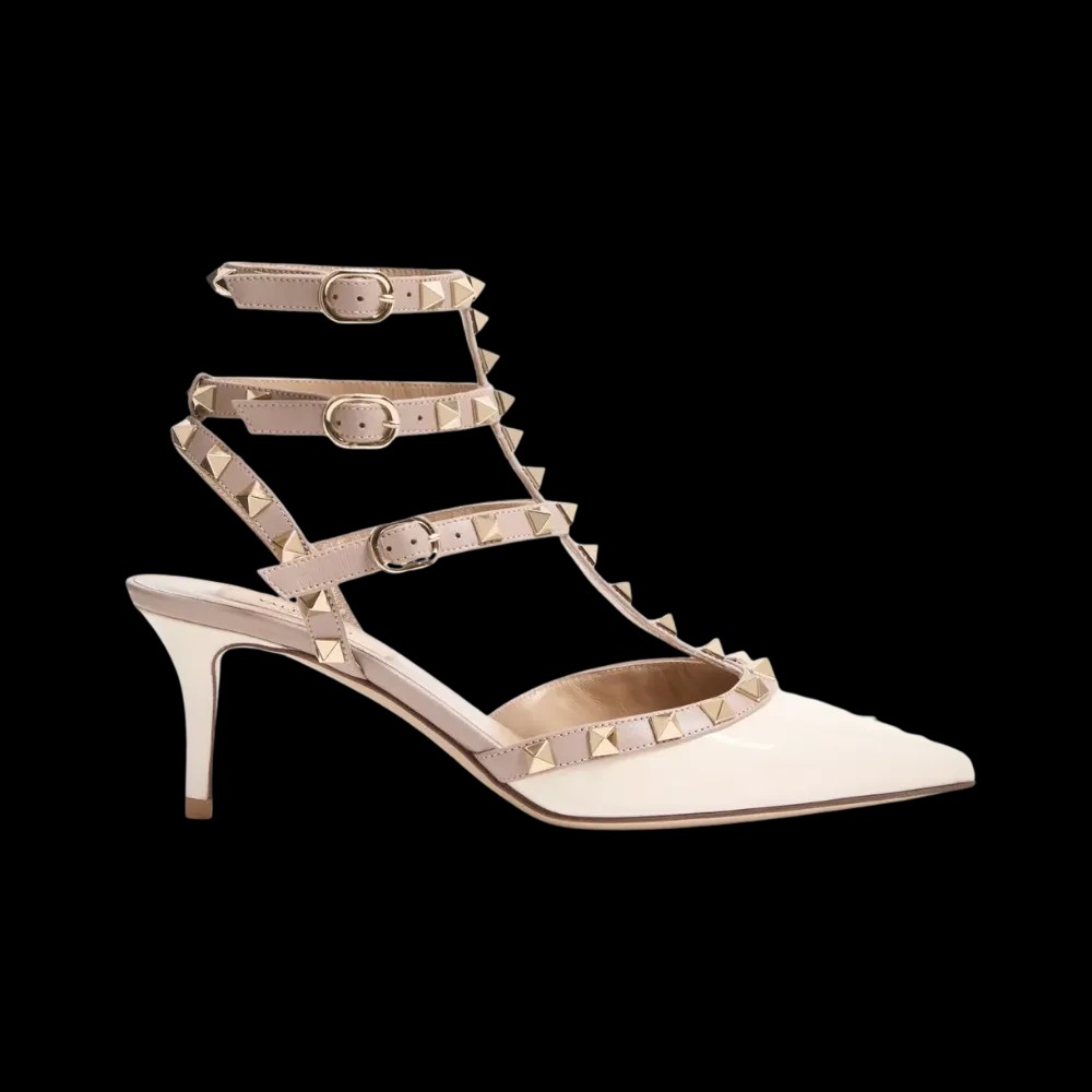 Valentino Rockstud Caged Pump 65mm Ivory - HypeFly India View 1