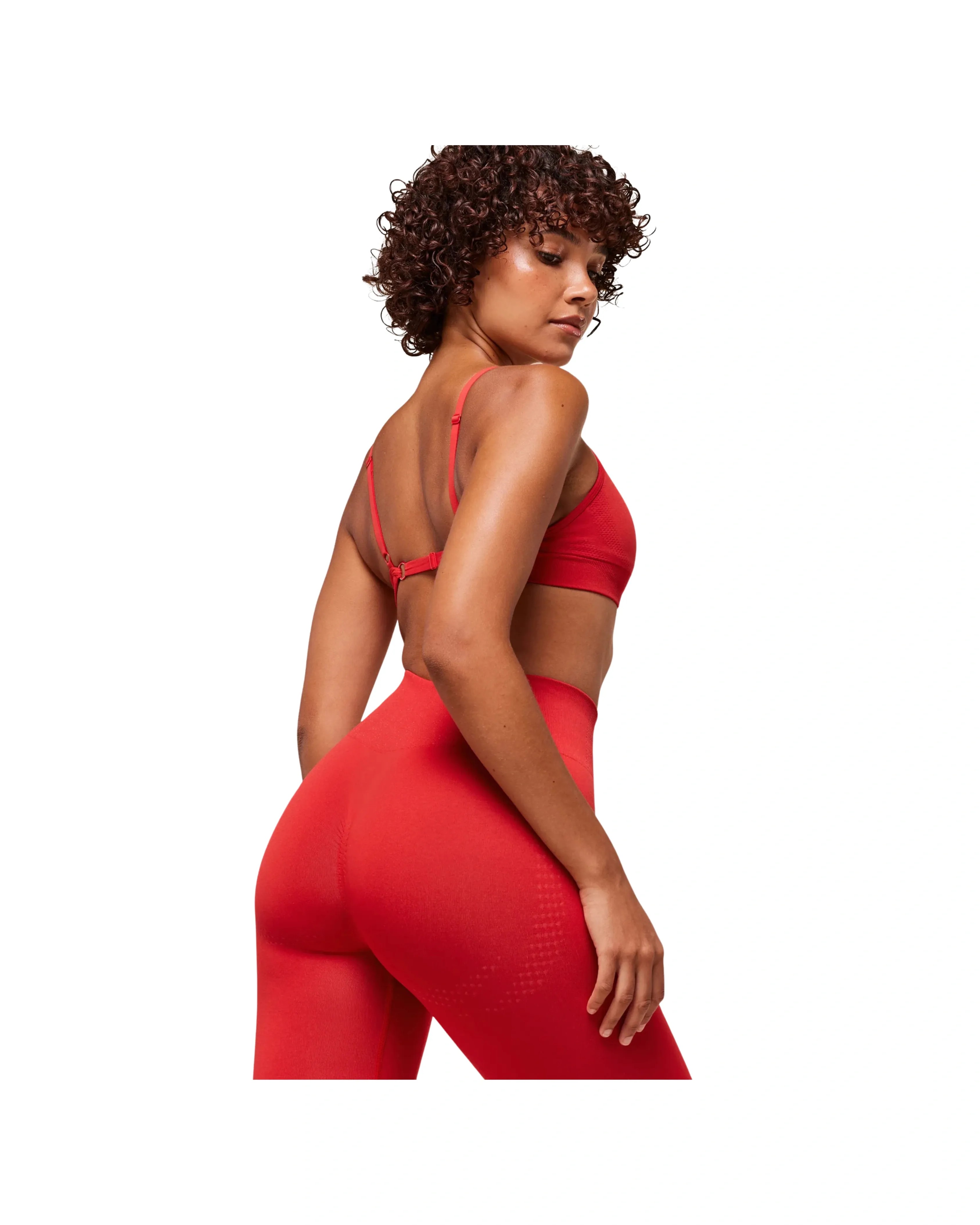 Gymshark Vital Soft Legging Regular Velocity Red - HypeFly India View 4