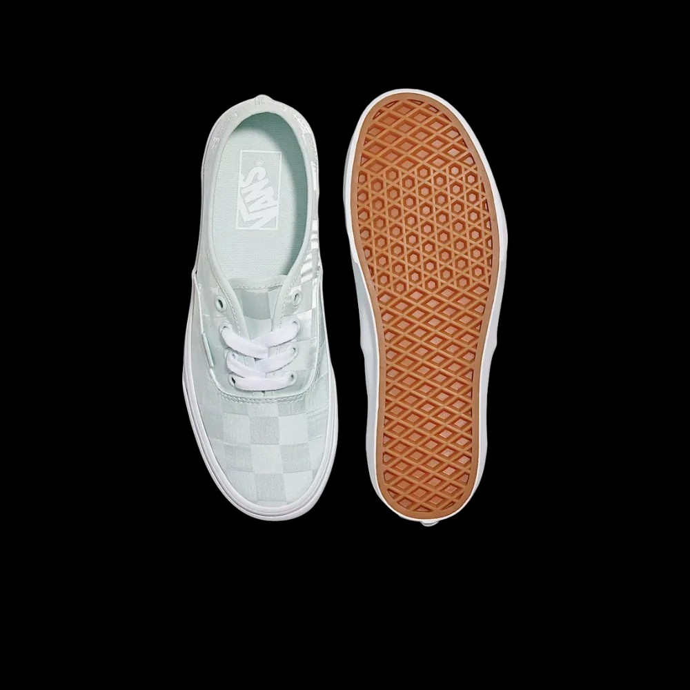Vans Authentic Checkerboard Satin Shoe Spa Blue - HypeFly India View 4