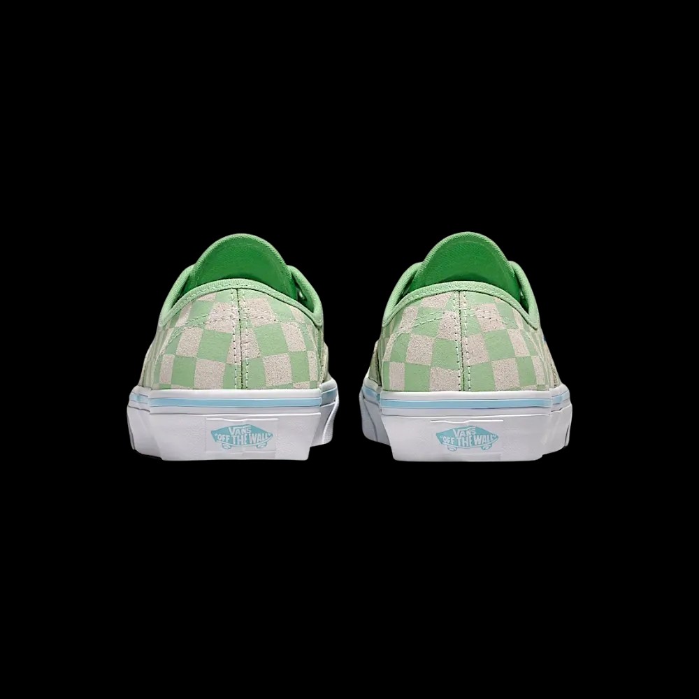 Vans Authentic Suede Checkerboard Shoe Pistachio Green - HypeFly India View 4