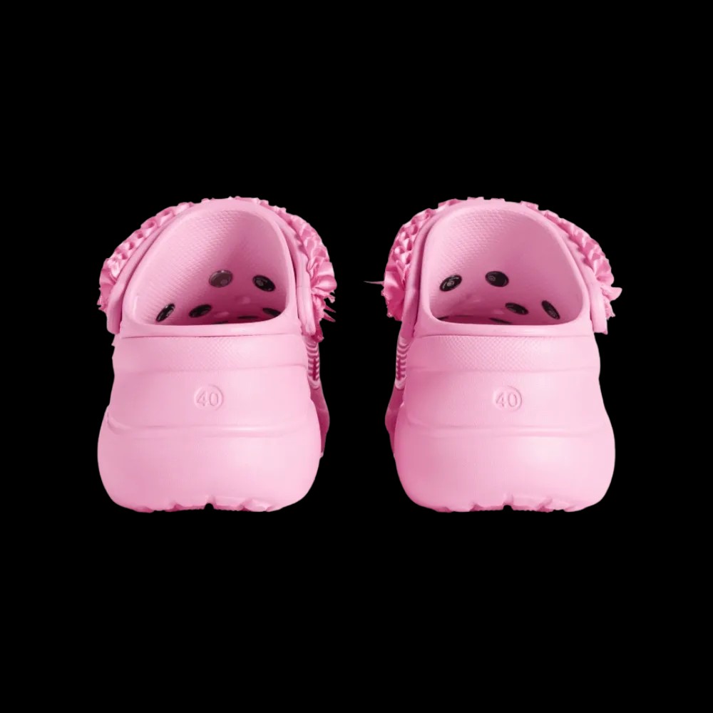 Balenciaga Crocs Mule Jibbitz In Light Pink - HypeFly India View 2