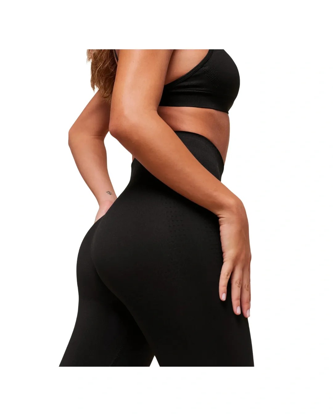 Gymshark Vital Soft Flared Legging Black - HypeFly India View 4